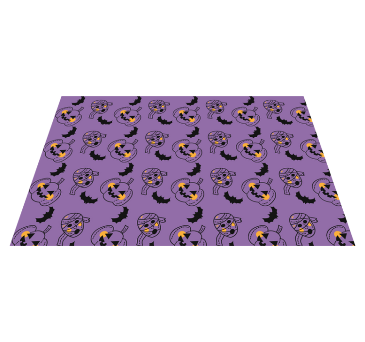 Halloween placemat with fun pumpkin designs - TenStickers