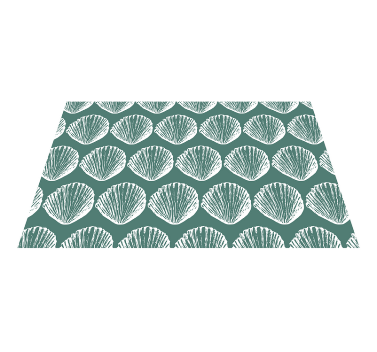 Retro Seashell Pattern seashell placemats - TenStickers