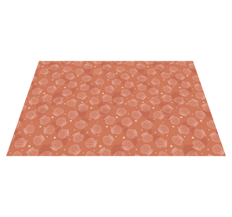 Seashell pattern placemat - TenStickers