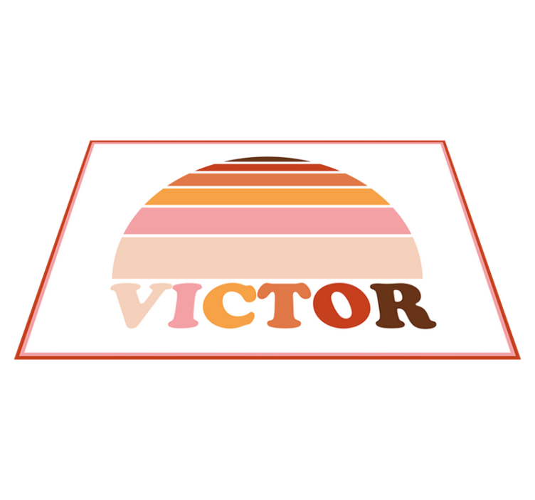 Personalizable placemat customizable name placemat - TenStickers