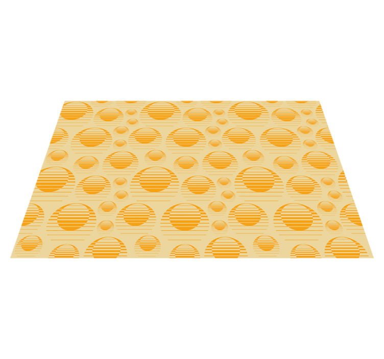 Striped circle pattern placemat - TenStickers