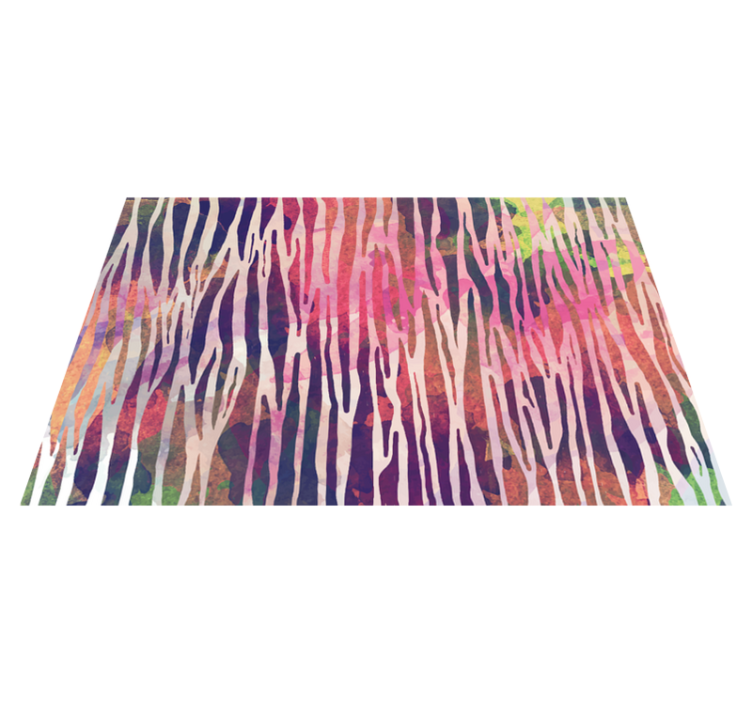 Rainbow zebra print placemats - TenStickers