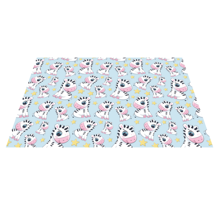 Children placemat with adorable zebra design - TenStickers