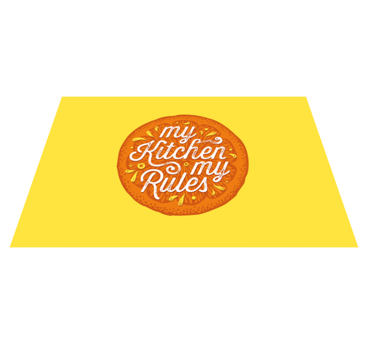 Placemat with quote eat well laugh often love much - TenStickers