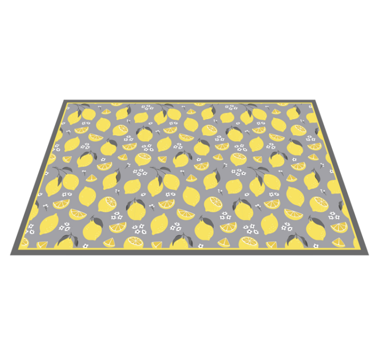 Original placemat lemon pattern table setting - TenStickers