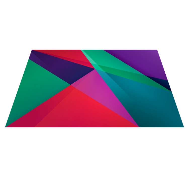 Modern placemat with geometric colorful design - TenStickers