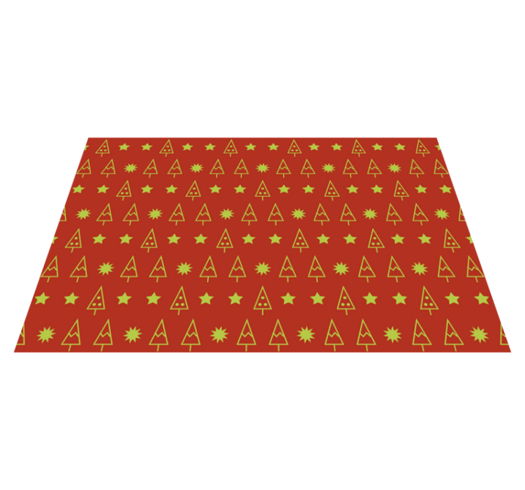 Christmas placemat with festive tree design - TenStickers