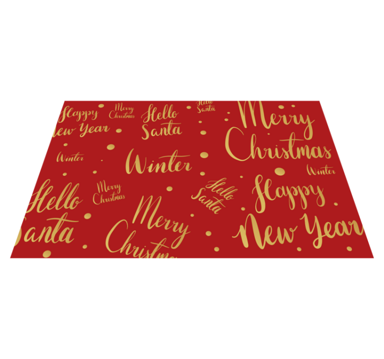 Christmas placemat with cheerful holiday designs - TenStickers