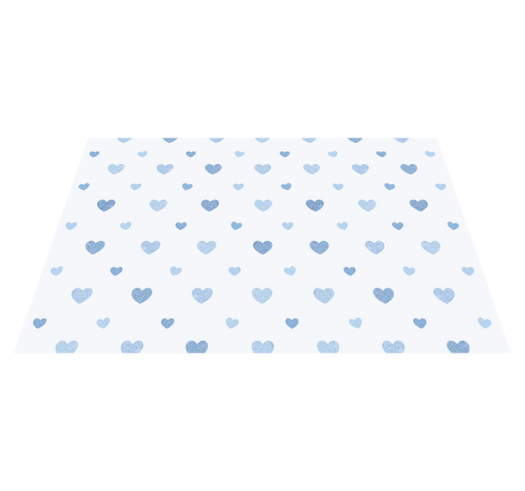Cute small blue hearts original placemats - TenStickers
