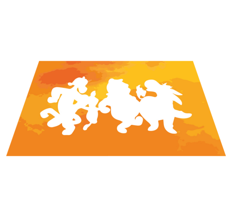 Children placemat with playful character shapes - TenStickers