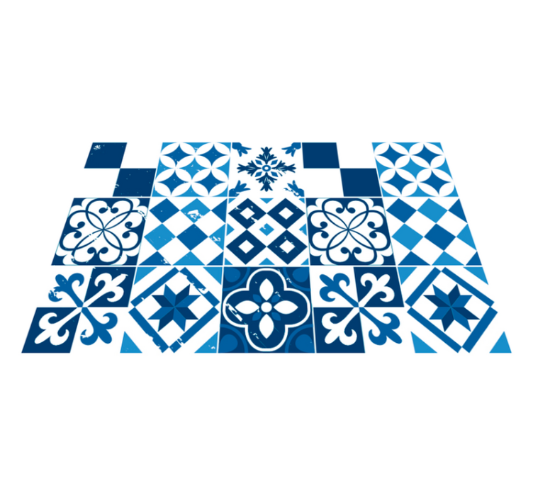 Placemat geometric pattern tiles - TenStickers