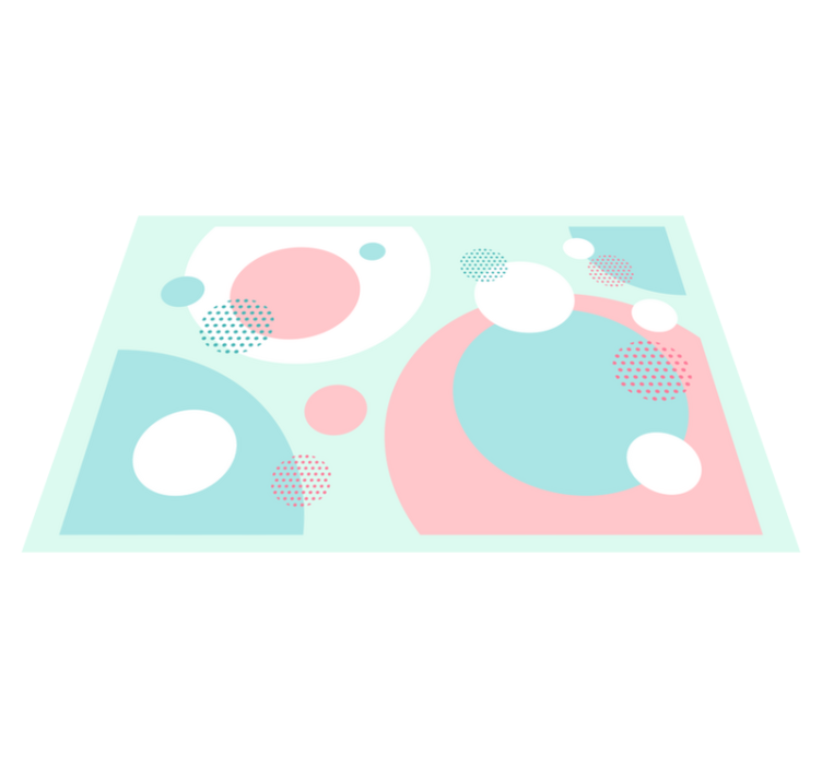 Modern placemat in geometric color blocks - TenStickers