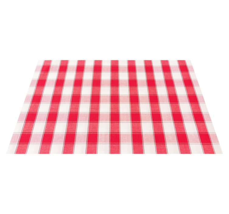 Red checkered pattern placemat - TenStickers