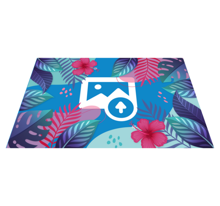 Original placemat colorful tropical leaves - TenStickers