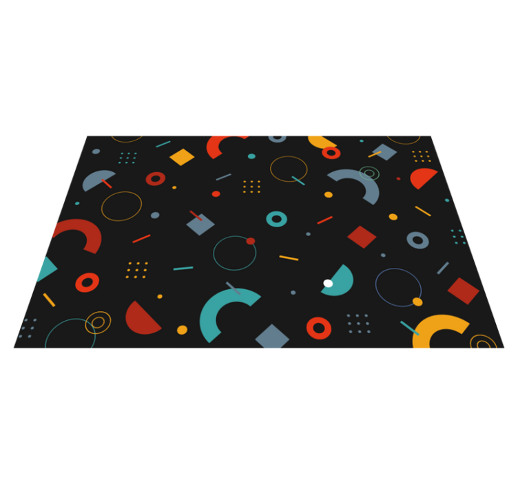 Modern Circle Shapes modern placemats - TenStickers
