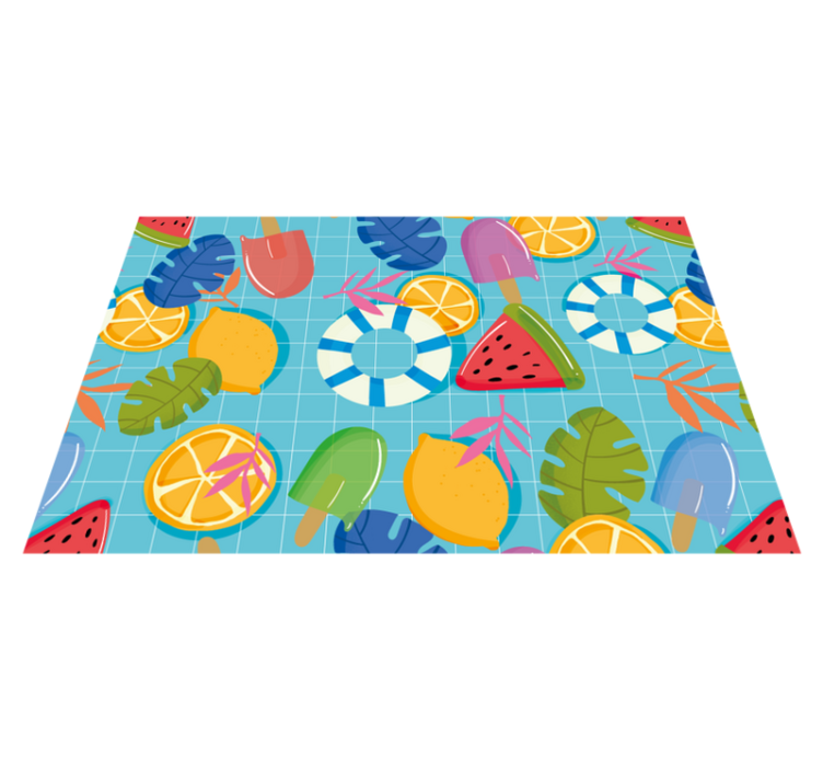 Sea and Beach Elements original placemats - TenStickers