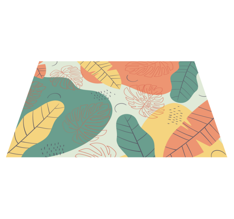Original placemat leaf pattern design - TenStickers