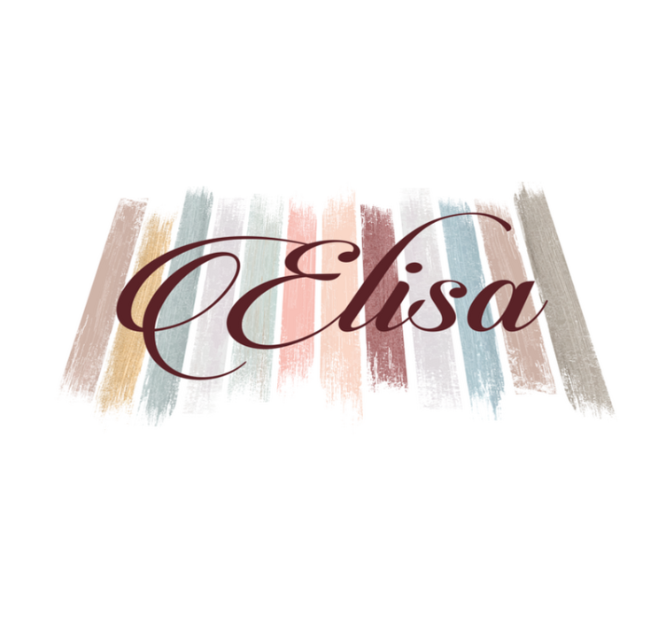 Earth tone paint brush original placemats - TenStickers