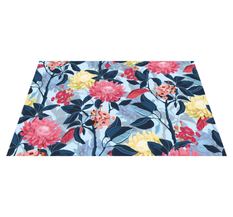 Original placemat floral pattern elegance - TenStickers