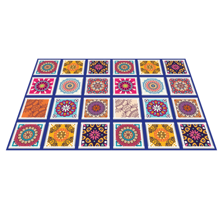 Original placemat with geometric floral designs - TenStickers