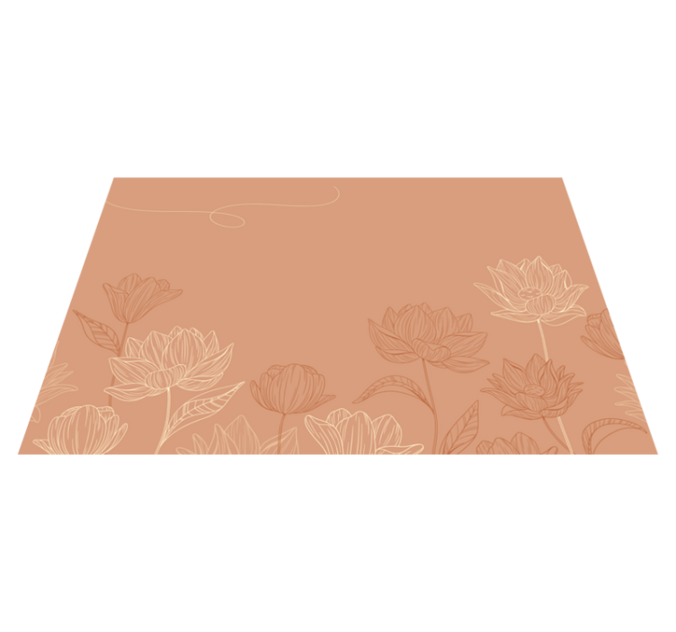 Original placemat floral tea arrangement - TenStickers