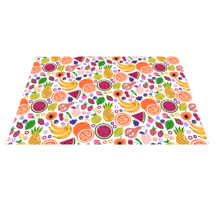 Children placemat with fruit pattern design - TenStickers