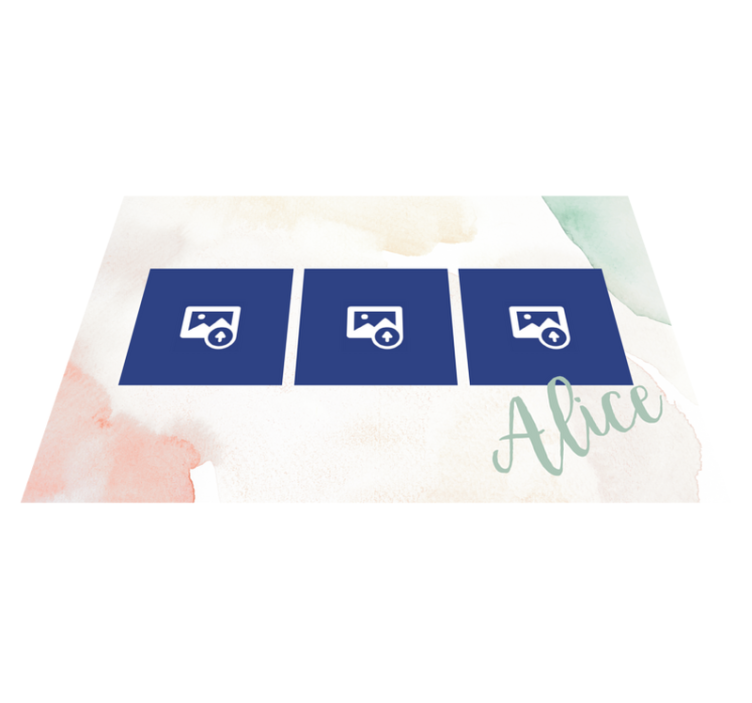 Picture and name Personalised placemats - TenStickers