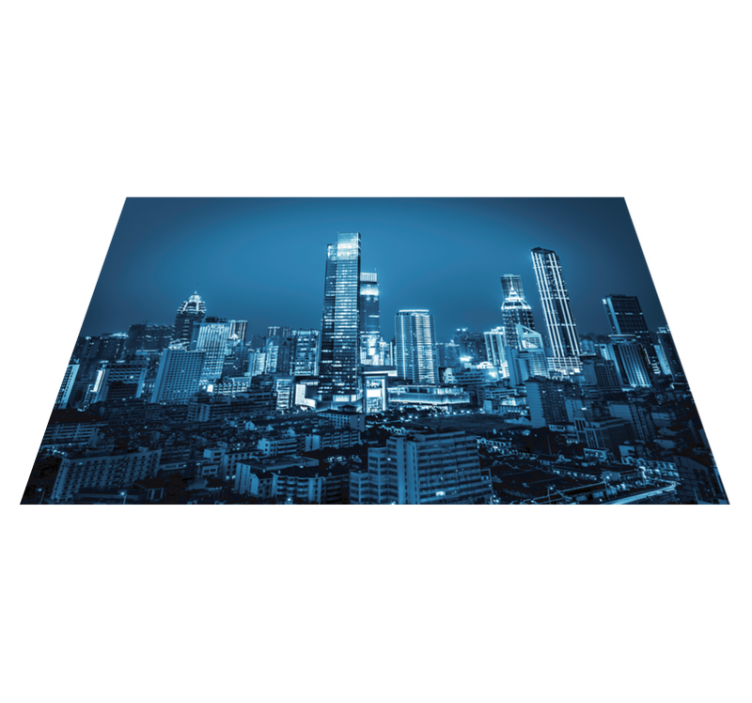 Modern placemat city skyline design - TenStickers