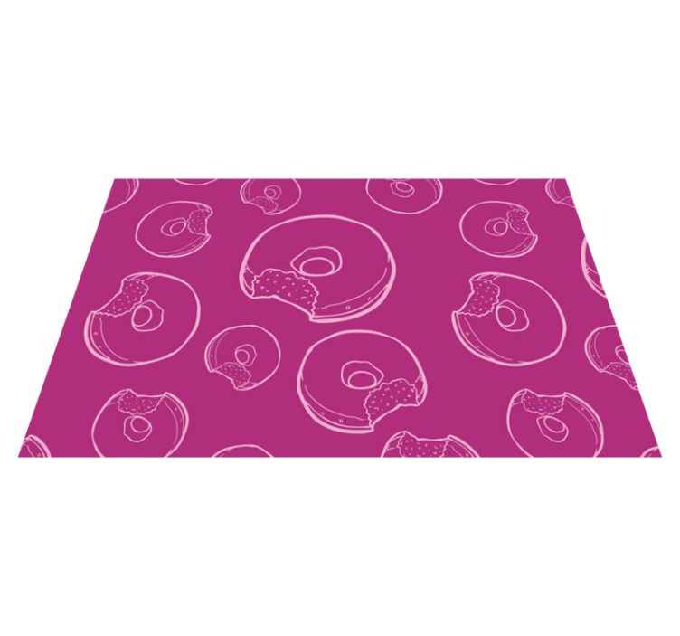 Pink Doughnuts Vinyl placemats - TenStickers