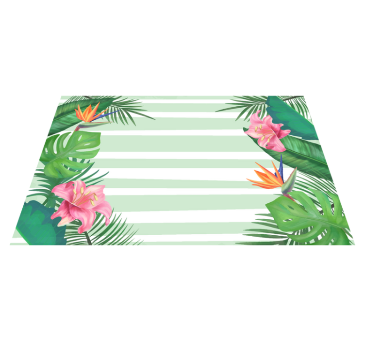 Original placemat tropical leaf design - TenStickers