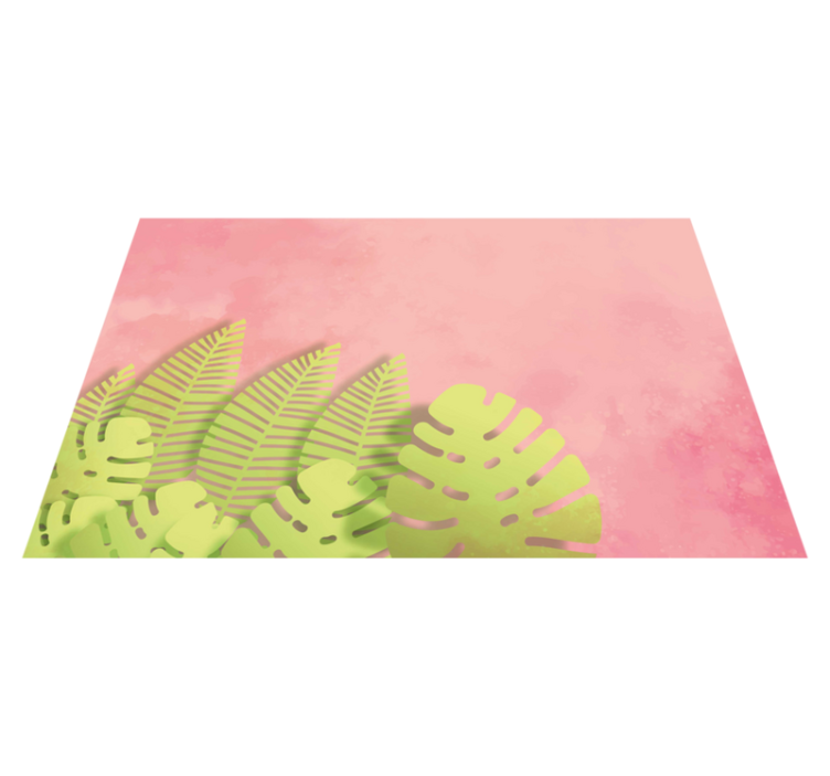 Original placemat botanical leaf design - TenStickers