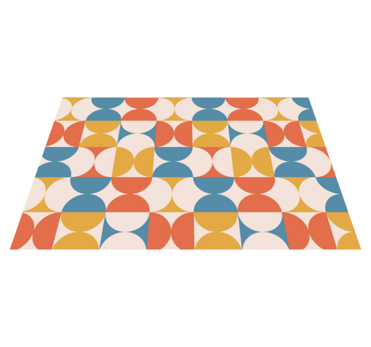 Modern placemat in geometric color circles - TenStickers