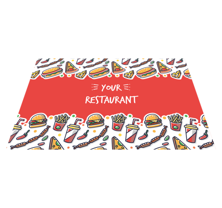 Original placemat food inspired artwork - TenStickers