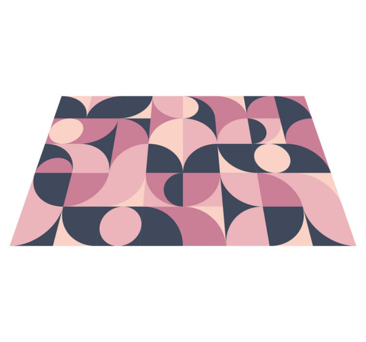 Modern placemat with curved geometric designs - TenStickers