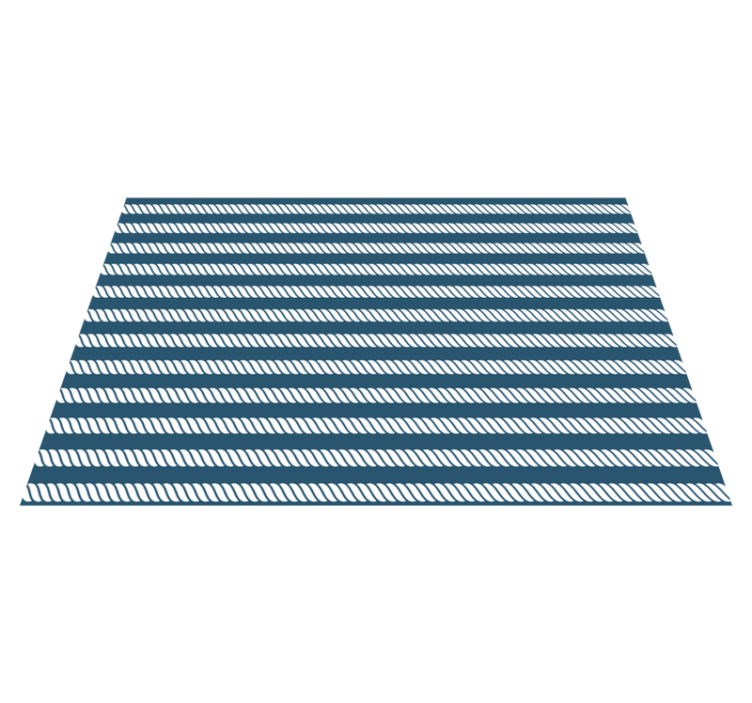 Modern placemat navy striped design - TenStickers