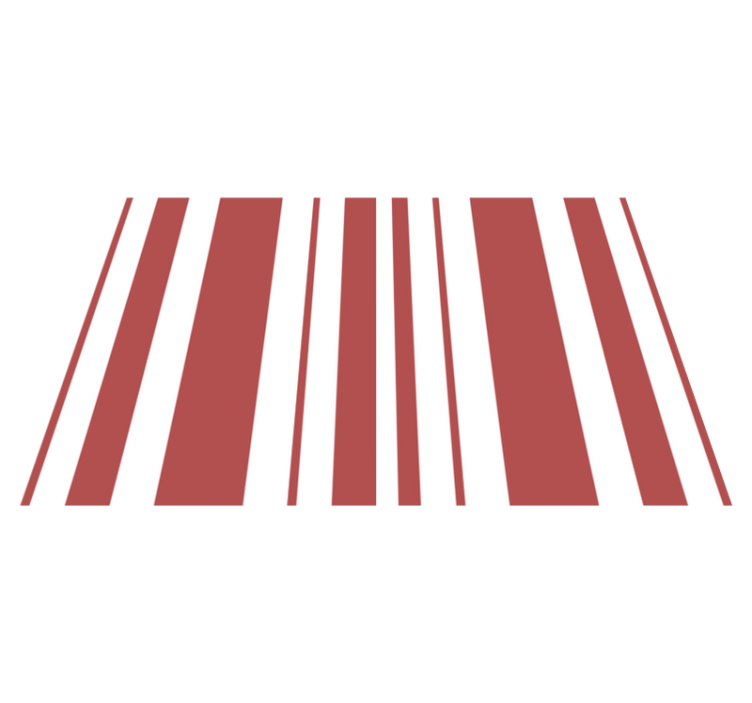 Red and white stripes textured placemats - TenStickers