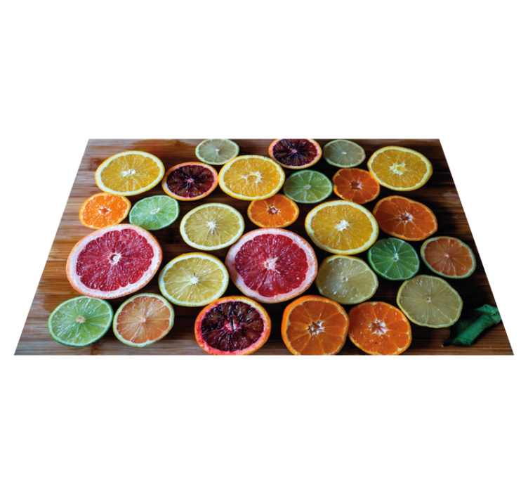 Original placemat citrus fruit display - TenStickers