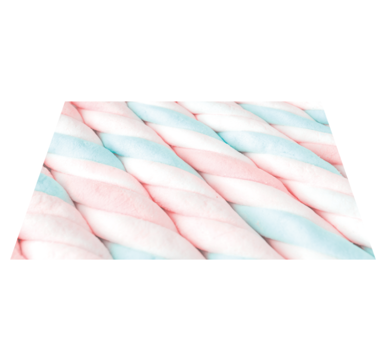 Original placemat twisted cotton candy - TenStickers
