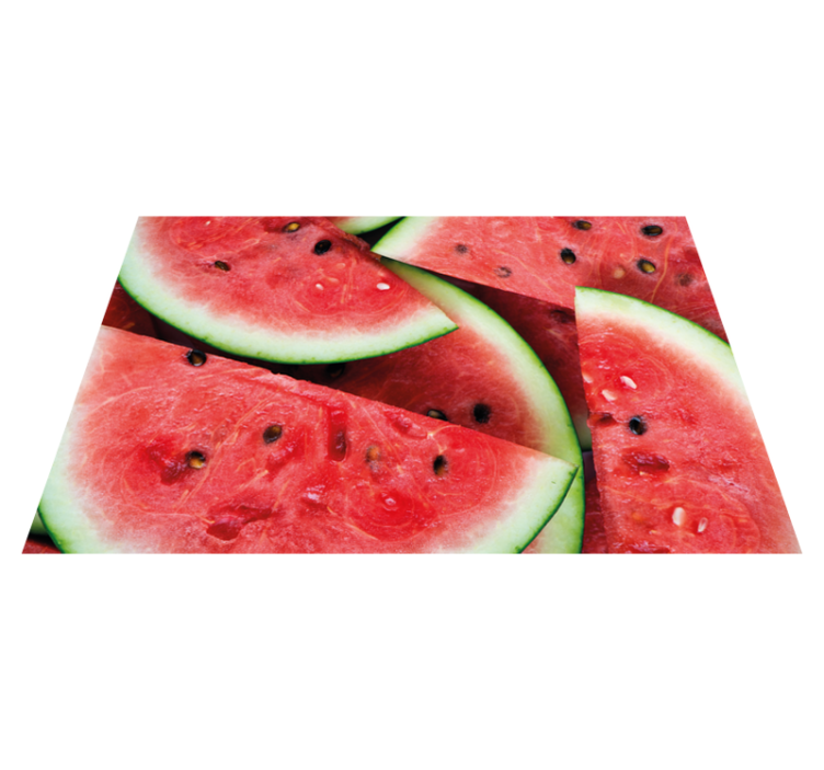 Children placemat with sliced watermelon design - TenStickers