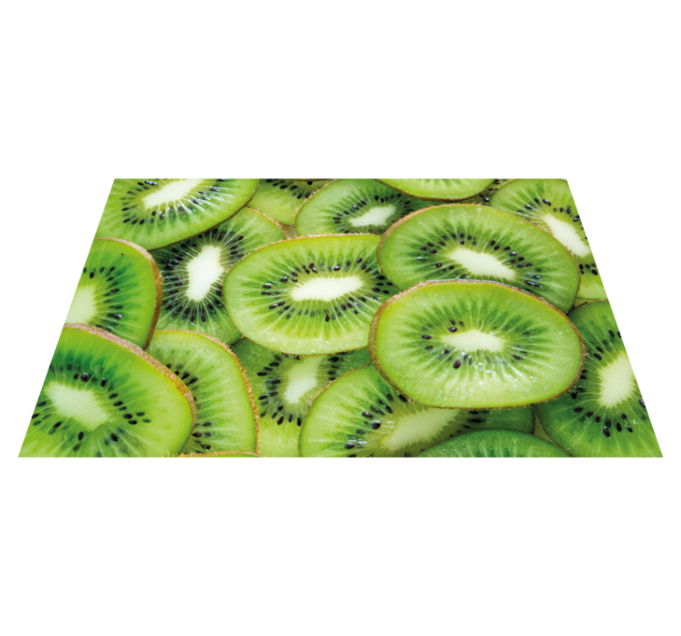 Placemat fresh kiwi slices - TenStickers