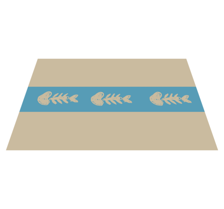 Original placemat unique fish bone design - TenStickers