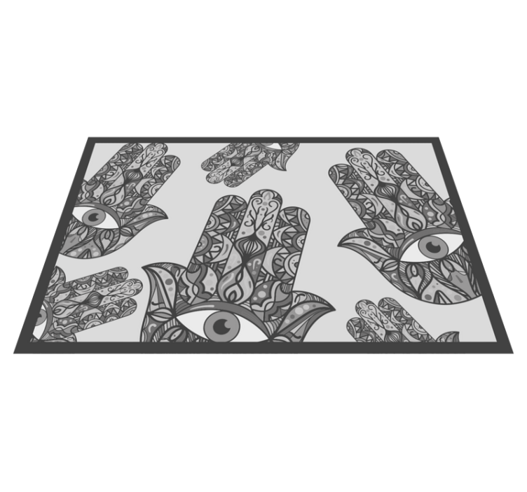 Original placemat with detailed hand patterns - TenStickers