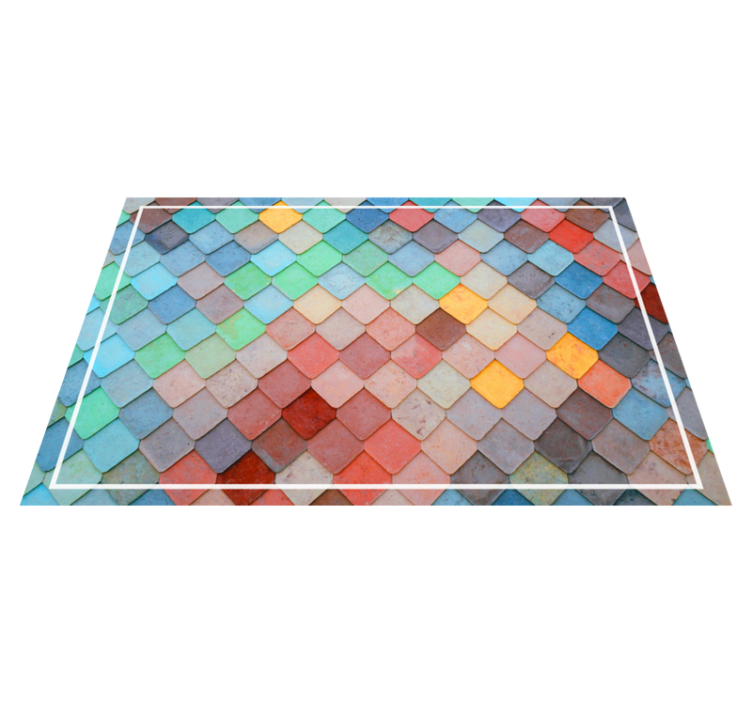 Colorful tile pattern placemat - TenStickers