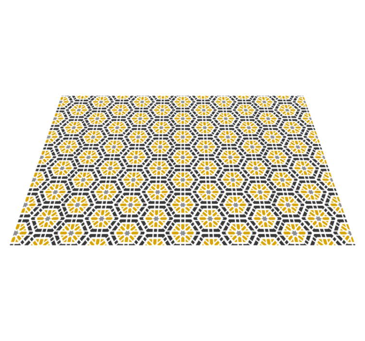 Geometric patterned design placemat - TenStickers