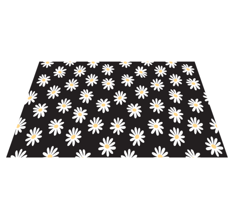 Children placemat daisy floral design - TenStickers