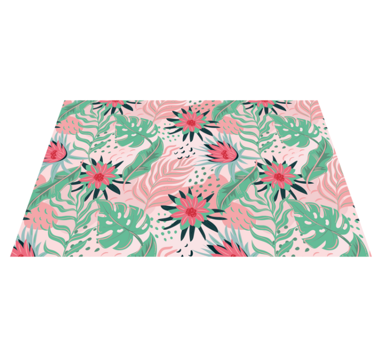 Original placemat floral tropical design - TenStickers