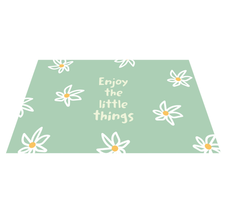 Inspirational flower design modern placemats - TenStickers