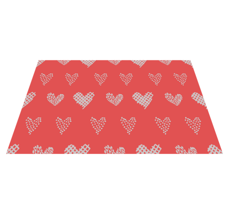 Heart pattern texture placemat - TenStickers