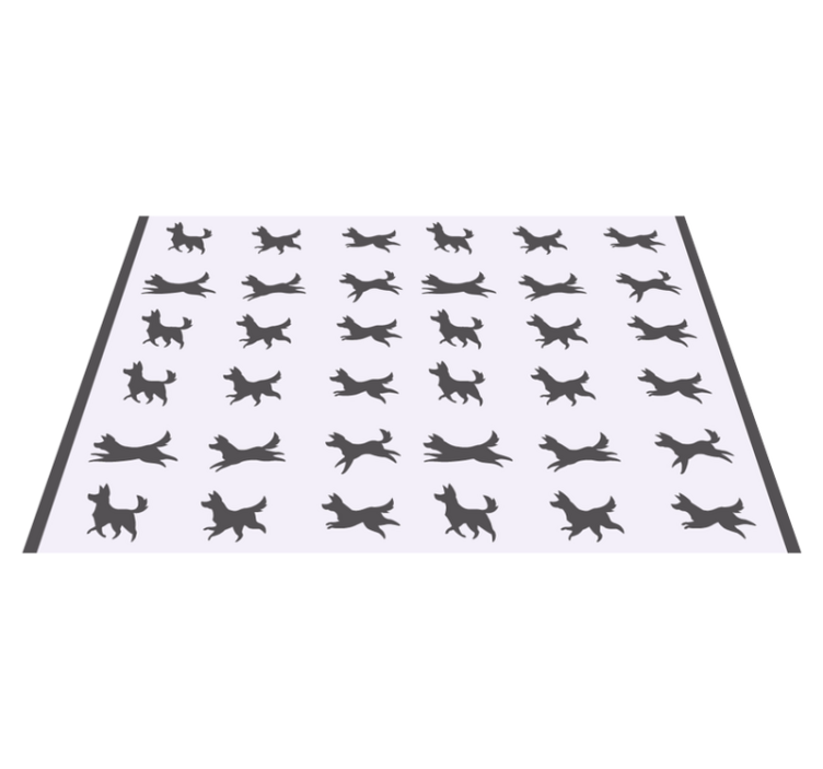 Original placemat stylish dog design - TenStickers