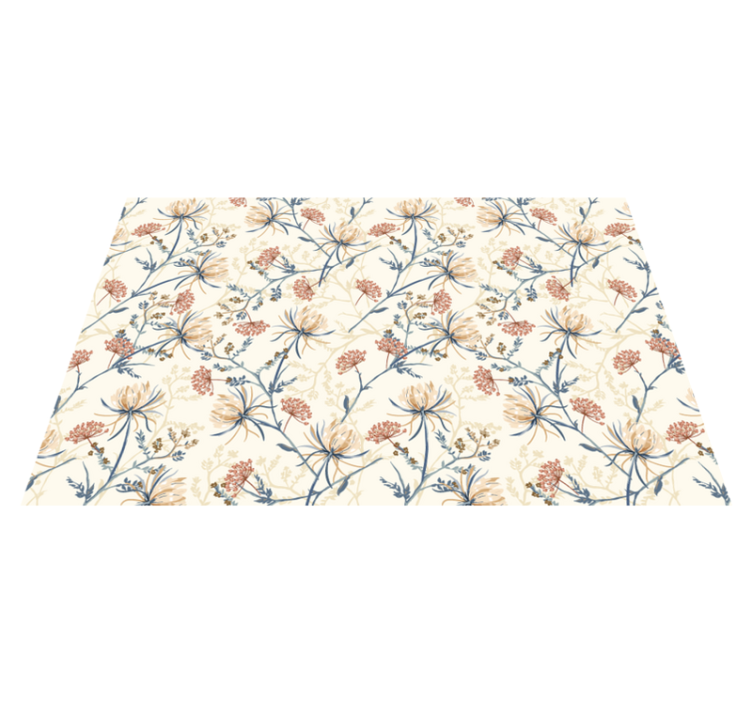 Original placemat floral motif tabletop - TenStickers